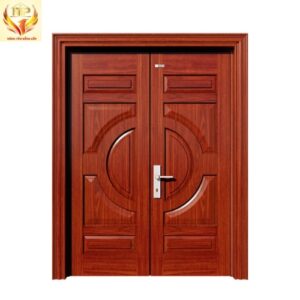 Cửa thép vân gỗ 2 cánh NS2H4