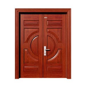 Cửa thép vân gỗ 2 cánh NS2H4 không kính