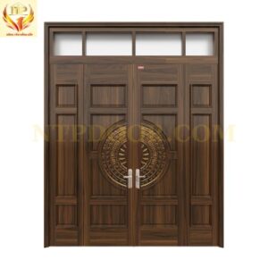Cửa thép vân gỗ 4 cánh NS4H15H8