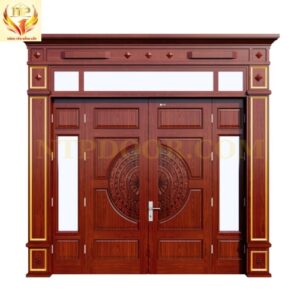 Cửa thép vân gỗ 4 cánh NS4H15H8K
