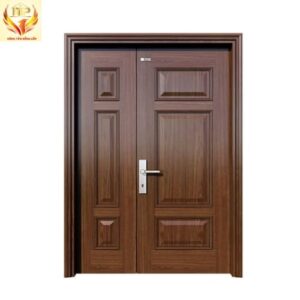 Cửa thép vân gỗ lệch Ns3h3