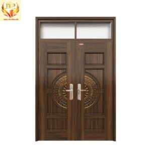 Cửa thép vân gỗ NS2H15 2 cánh