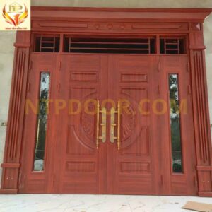 Cửa thép vân gỗ 4 cánh NS4H22K