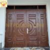 Cửa thép vân gỗ 4 cánh NS4H4H8