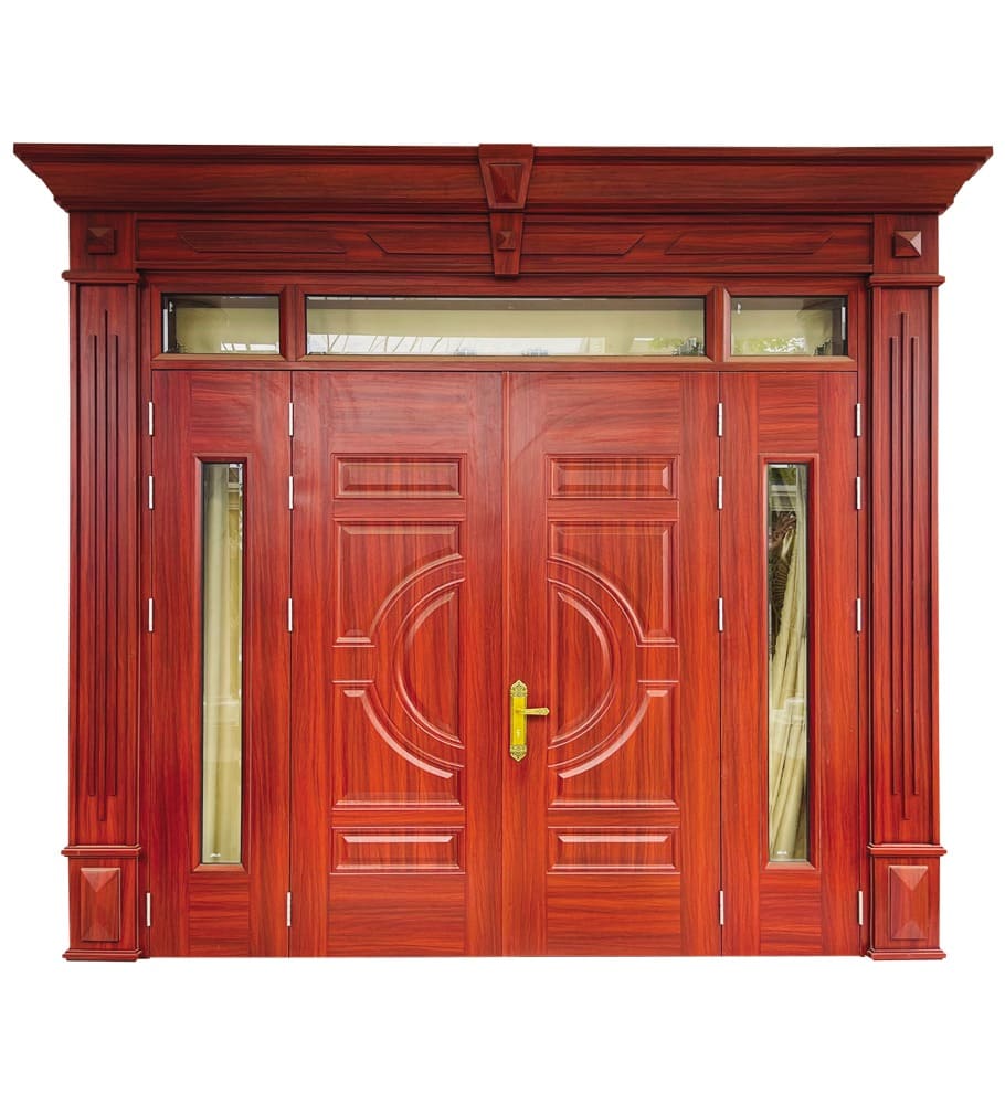 4canhlech2-910x1000 (1) Cửa thép vân gỗ 4 cánh NS4H22H8