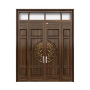 Cửa thép vân gỗ 4 cánh NS4H15H8